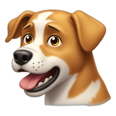 frightened-dog sticker