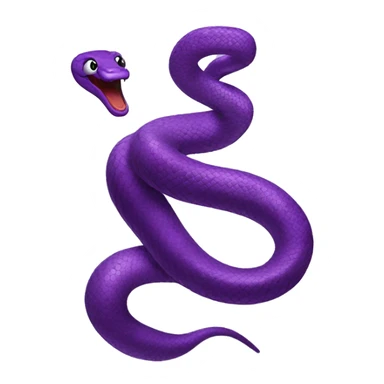 A purple snake danc sticker
