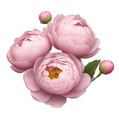 Rose peonie Bouquet, realistic sticker