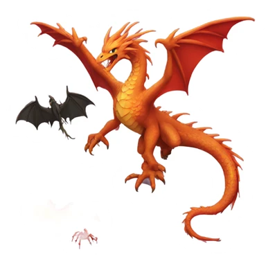 A dragon and Phoenix and spider  combined together  sticker