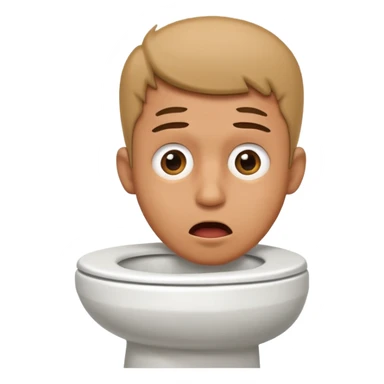 Random guys head sticking out of a toilet sticker