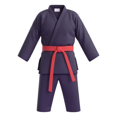 traditional karate gi white uniform with belt sticker