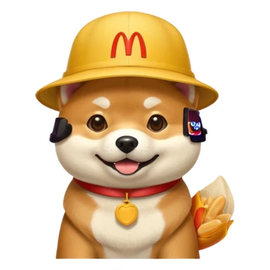Shiba Jasper McDonald's sticker