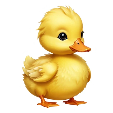 Baby duckling sticker