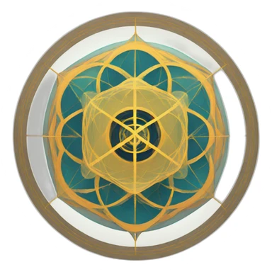Sacred geometry sticker