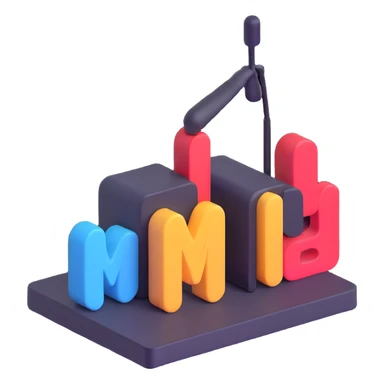 live broadcast icon, 3D style, vibrant and eye-catching sticker