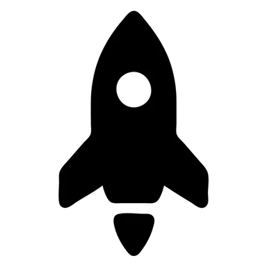 minimalist icon military rocket sticker