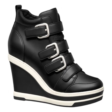 steve madden wedge sneakers hook and loop strap sticker