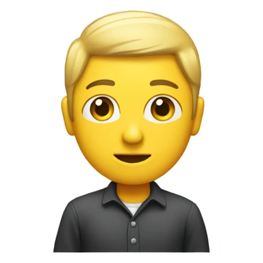 person standing by, awaiting more information sticker