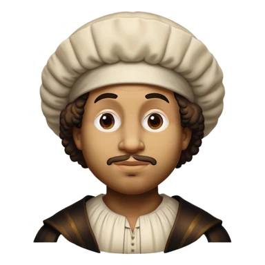 Cinematic Realistic Rembrandt Pop Culture Emoji, depicted with dramatic chiaroscuro reminiscent of the master, rendered with lifelike detail and moody historic lighting. sticker