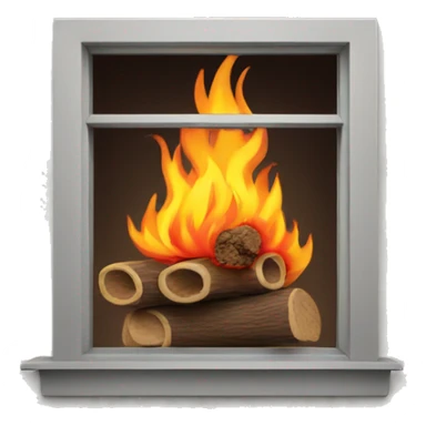 Fire with window sticker