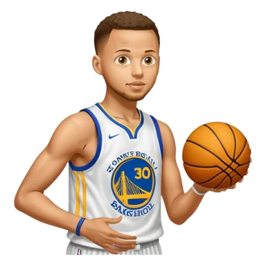 Stephen Curry shooting a basketball of money sticker