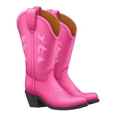Pink cowgirl boots sticker