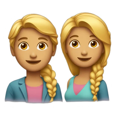 2 personnes allongées sticker