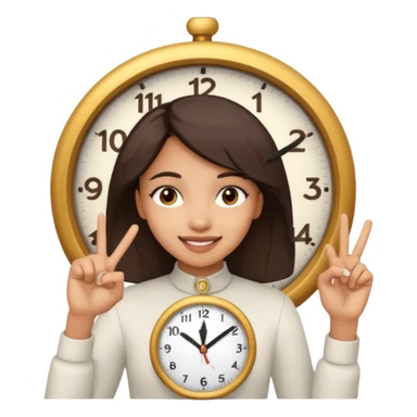 A lightskin girl clocking her fingers saying clock it sticker