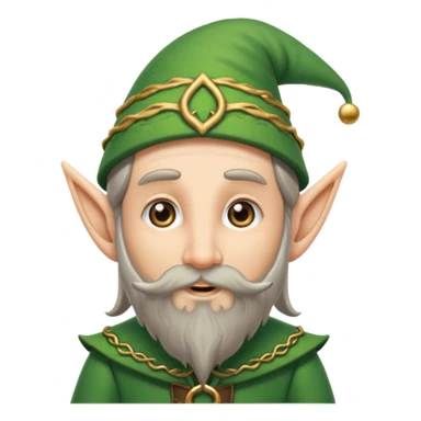 long bearded elf sticker