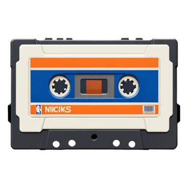 New York Knicks Basketball vhs vcr tape sticker