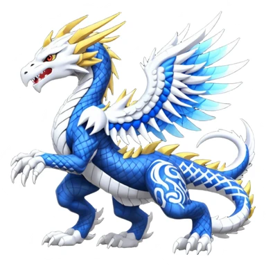 Lighdramon-Aequcedramon-fusion sticker