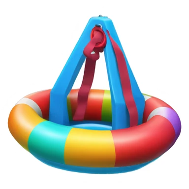 rainbow colored buoy floatation device sticker