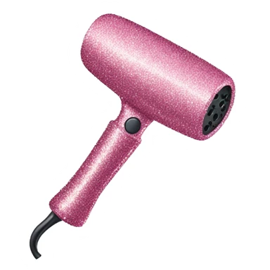 sparkly curling iron  sticker