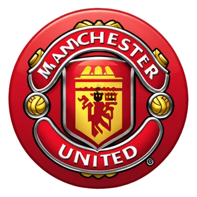 Manchester united logo sticker