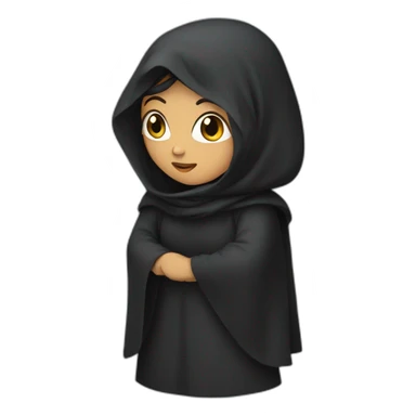 Fille-avec-burqa sticker