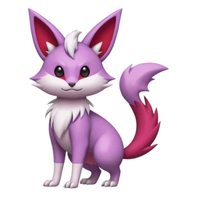 Zangoose-Rattata-Skitty-Espeon-Purrloin-Fakemon-hybrid-creature (full body) sticker