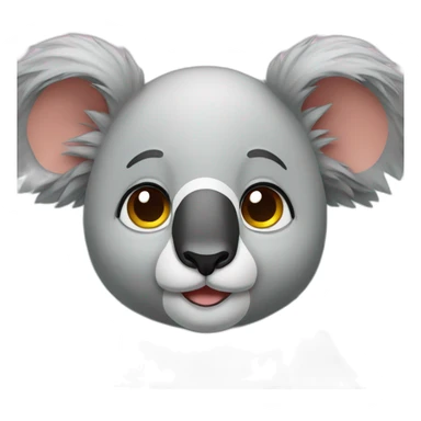 Chat sur koala sticker