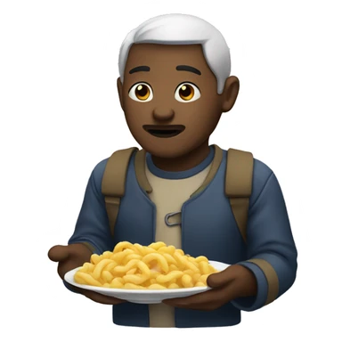 a hunger man sticker