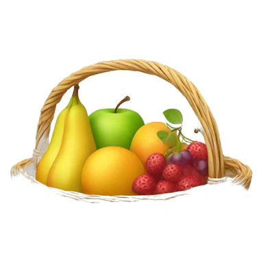 basket of fruits sticker