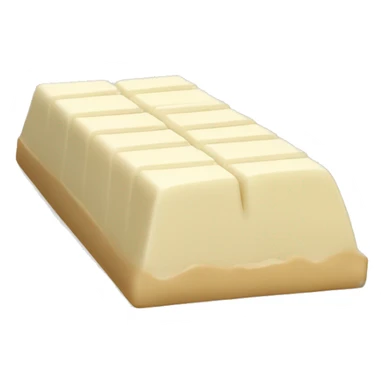 White chocolate bar sticker