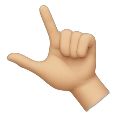 direct pointing hand sticker