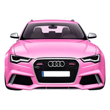 Pink Audi rs6  sticker