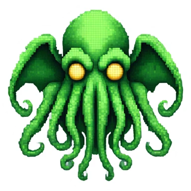 Cthulhu pixel 8bits sticker