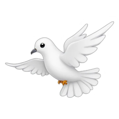 dove with a letter sticker