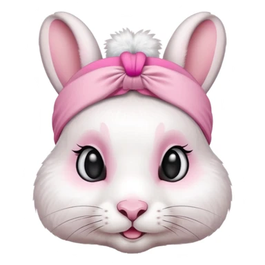 Rabbit with  head band  sticker