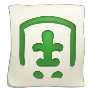 korean letter fortune telling symbol sticker