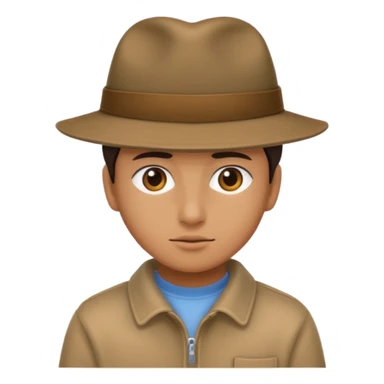 Person faced away looking behind them sticker