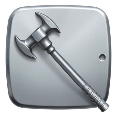 wall nail with flattened head and bent shaft, looks hammered sticker