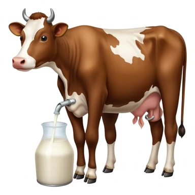 Cow milking sticker