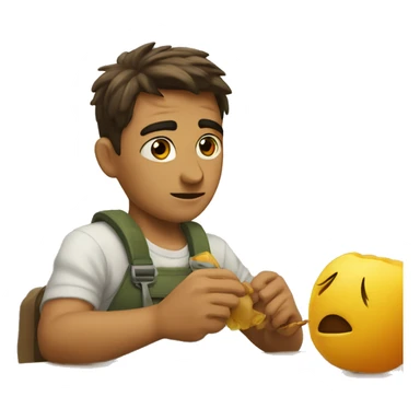 Iroman apuntando con el dedo sticker