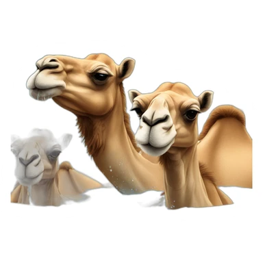 Camels on a jacuzzi sticker
