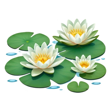Water lilies  sticker