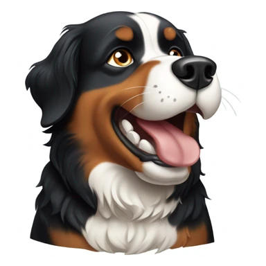 Bernese mountain dog barking sticker