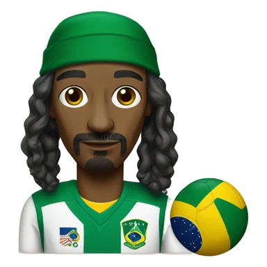 Snoop Dogg with brazil jersey sticker