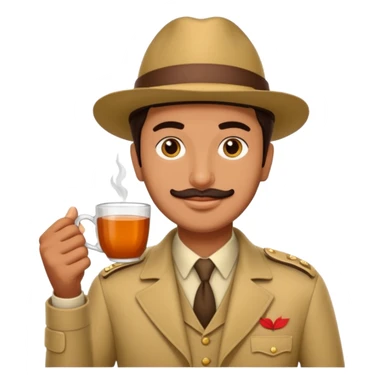 Gabar singh in sholay movie, taken cup of ttea sticker