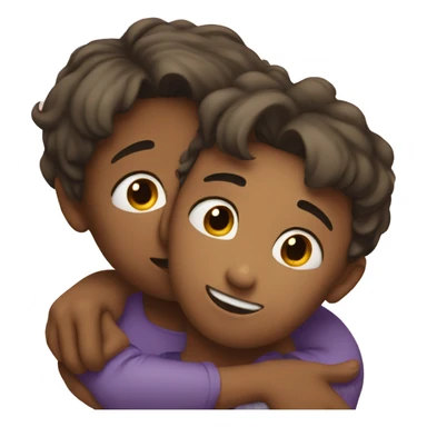 boy girl hug sticker