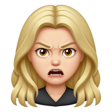 Angry supermodel sticker