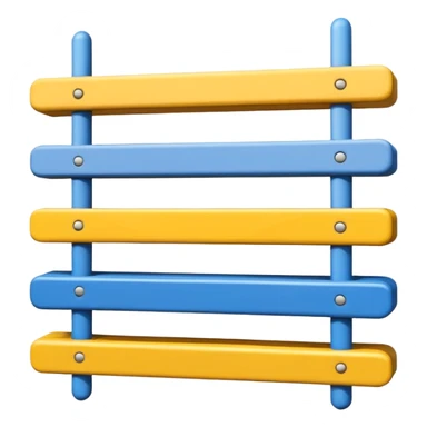 Nur drei Balken zur Seite oben blau in der Mitte weiß und dann unten gelb sticker