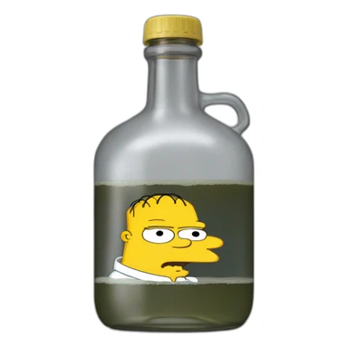 Homer Simpson drinkwater sticker